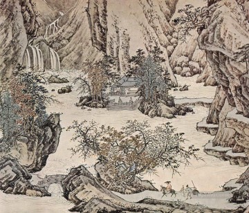 風景古い中国のインク Oil Paintings